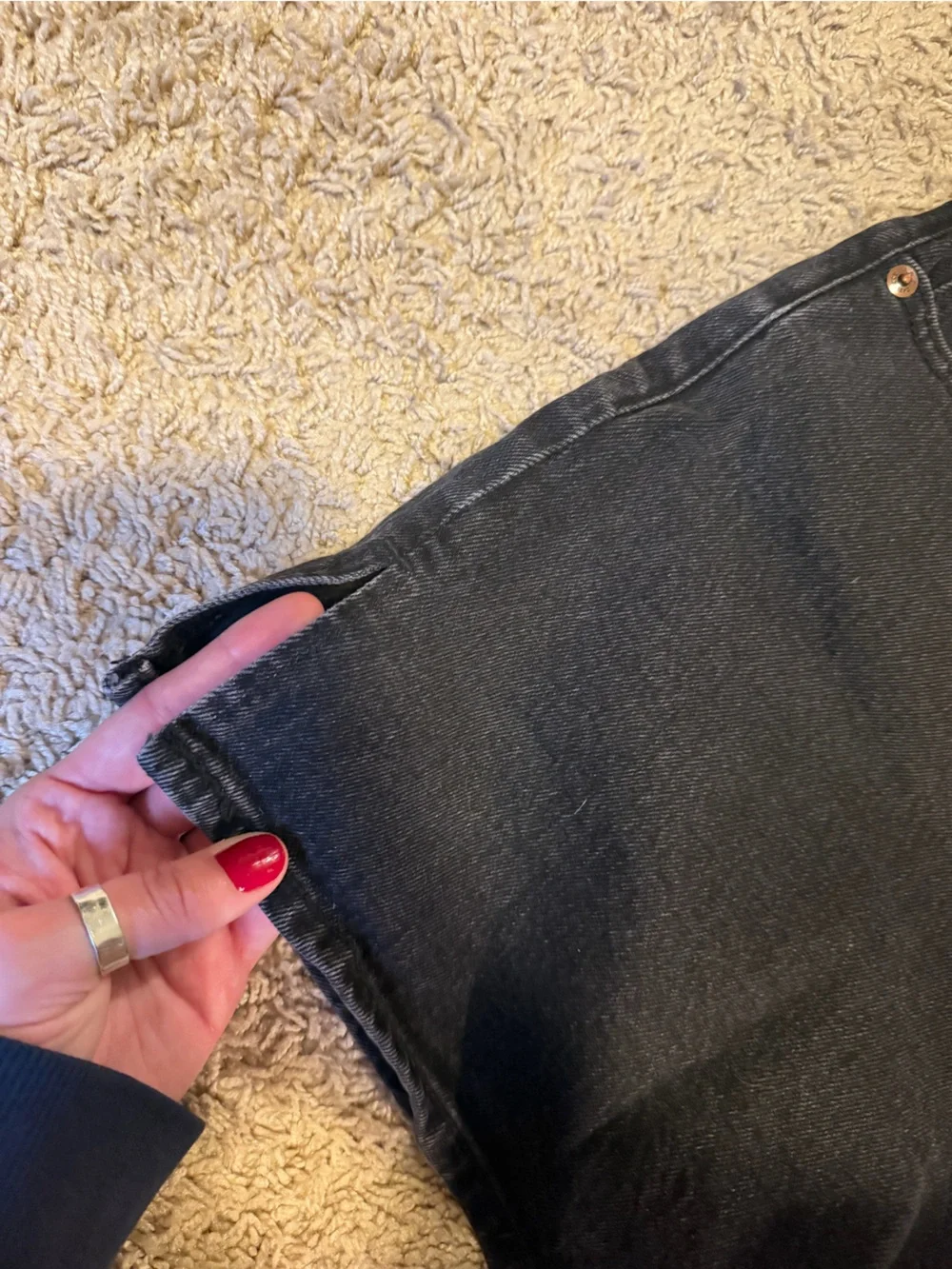 Abercrombie & Fitch Black Denim Cutoff Shorts